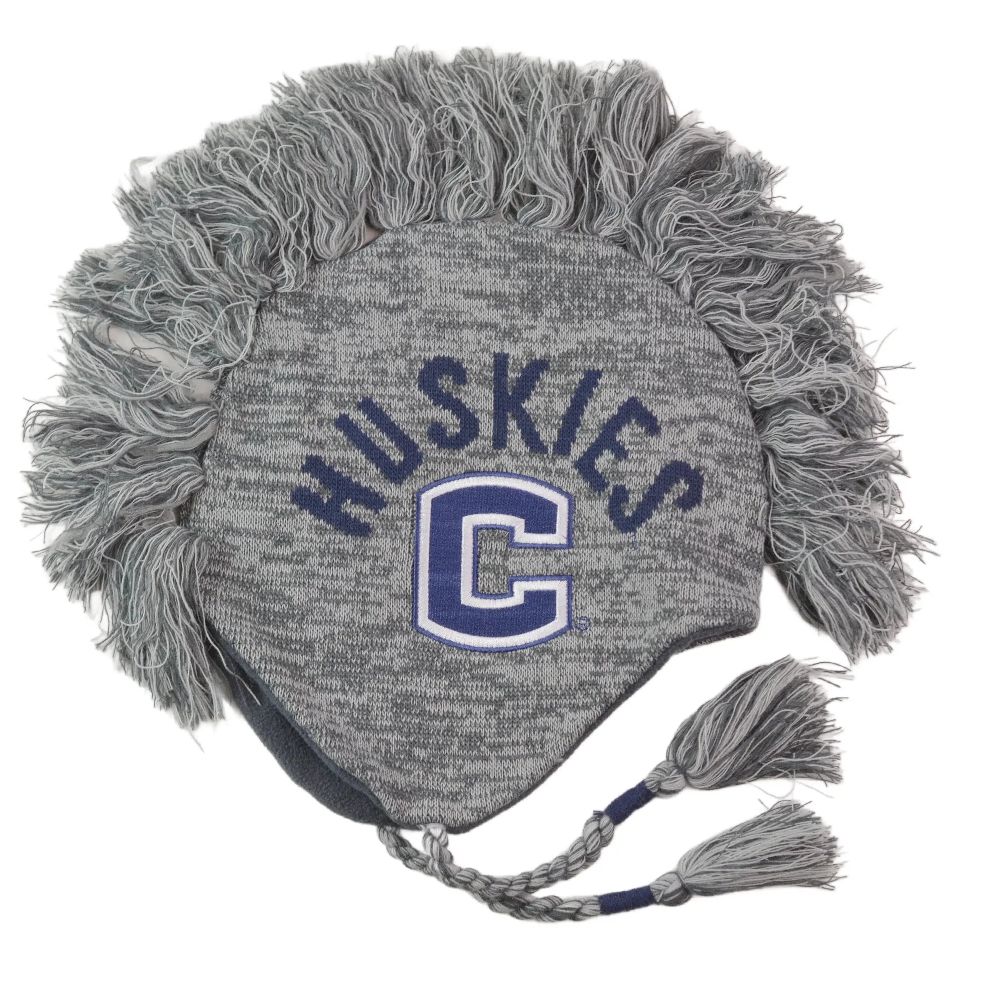 Connecticut UConn Huskies NCAA Mohawk-Style Gray Winter Beanie