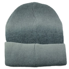 Mutual Weave Gray Faded Cuffed Knit Hat Beanie Winter Watch Cap