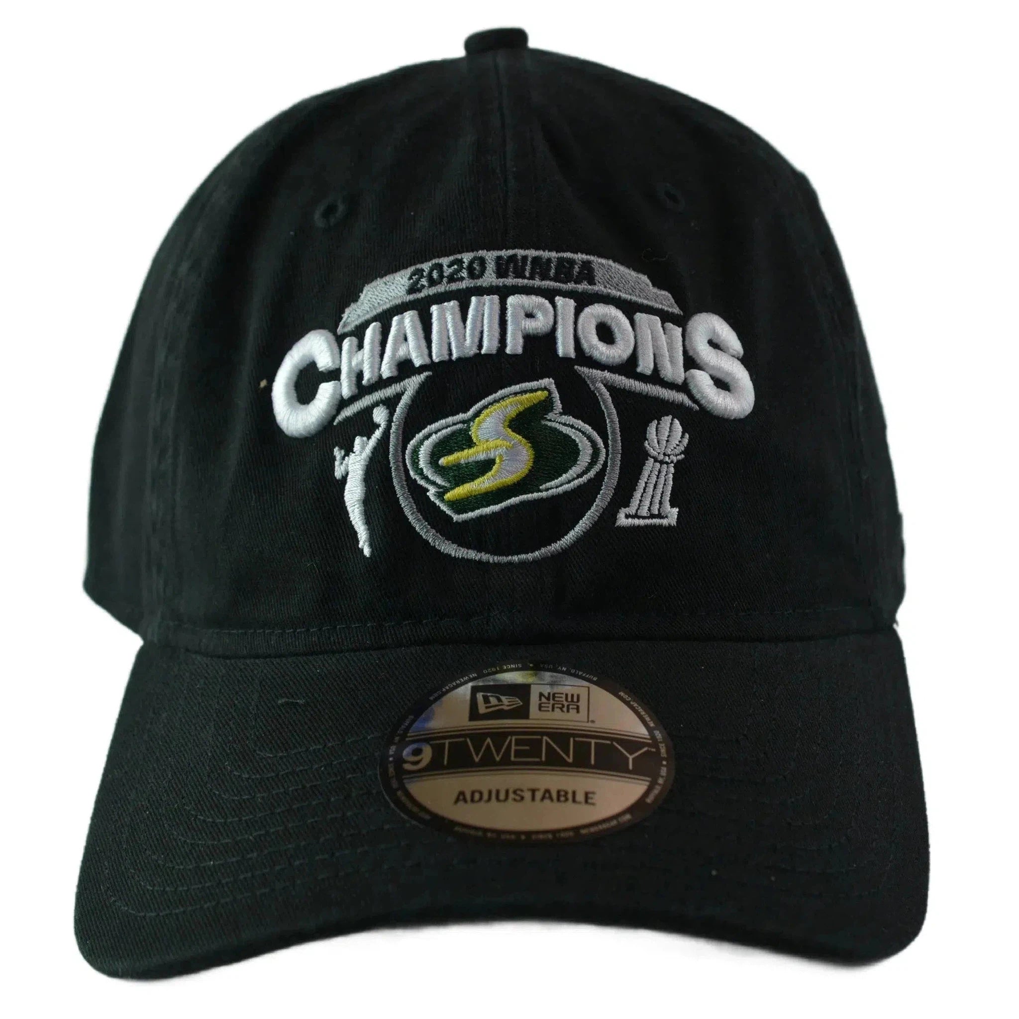 WNBA Seattle Storm 2020 Champions 9TWENTY Black Strapback Hat by New Era