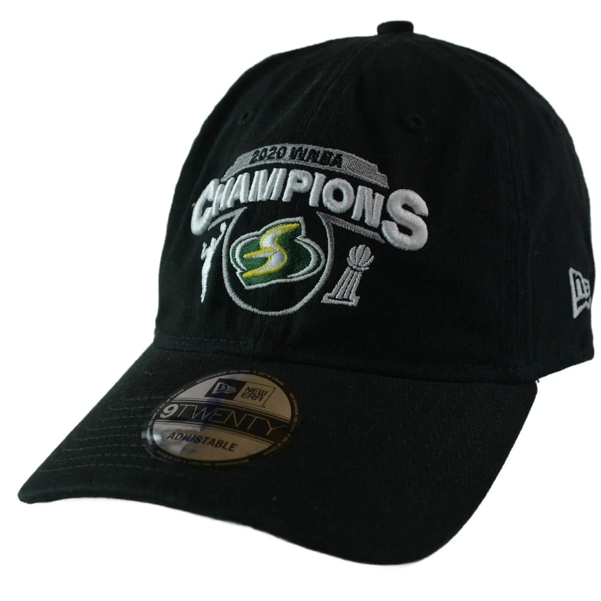 WNBA Seattle Storm 2020 Champions 9TWENTY Black Strapback Hat by New Era