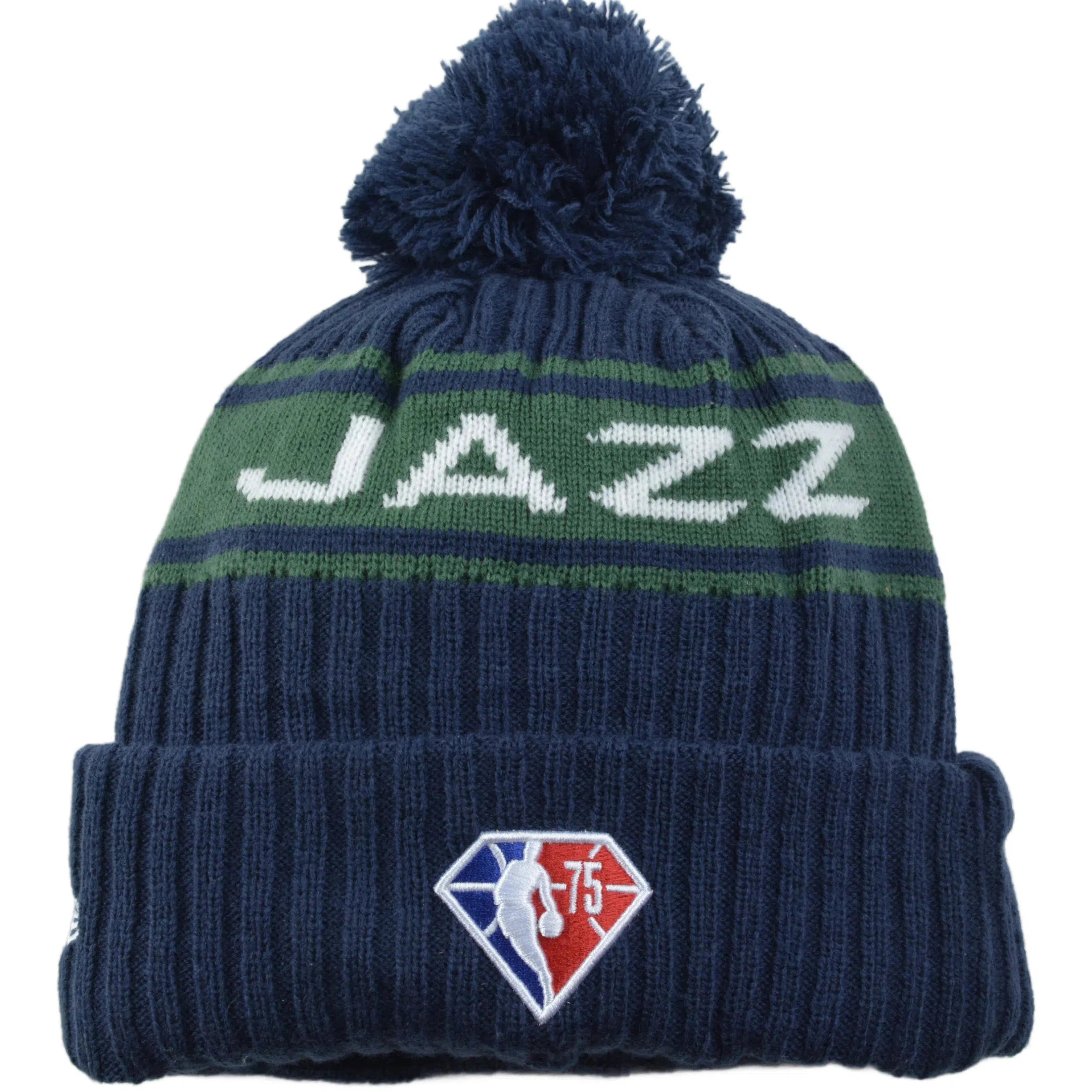 Utah Jazz New Era NBA Draft Knit Cuffed Pom Basketball Beanie Winter Hat