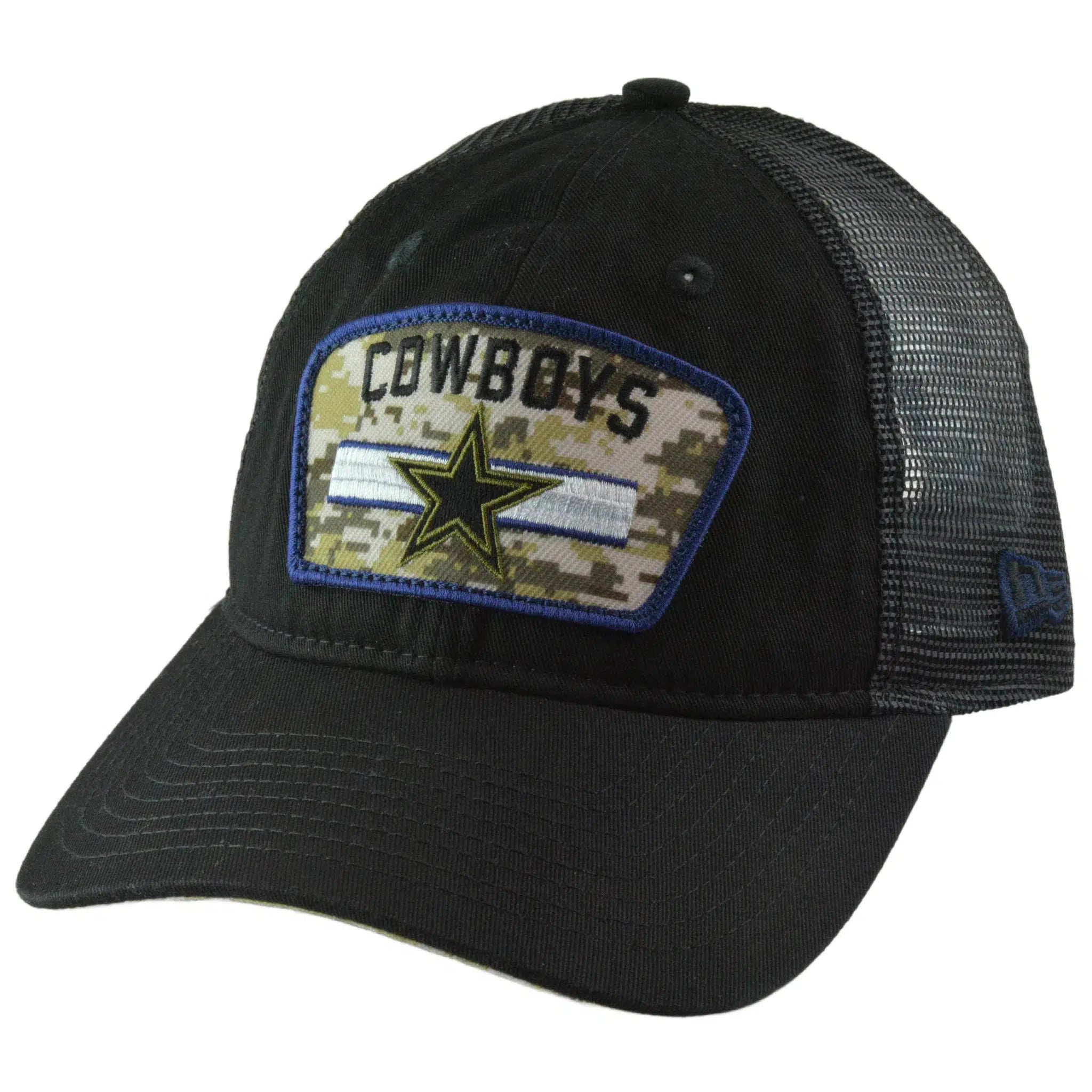 Dallas Cowboys New Era 920 Salute To Service Black Mesh Back Adjustable Men's Snapback Hat