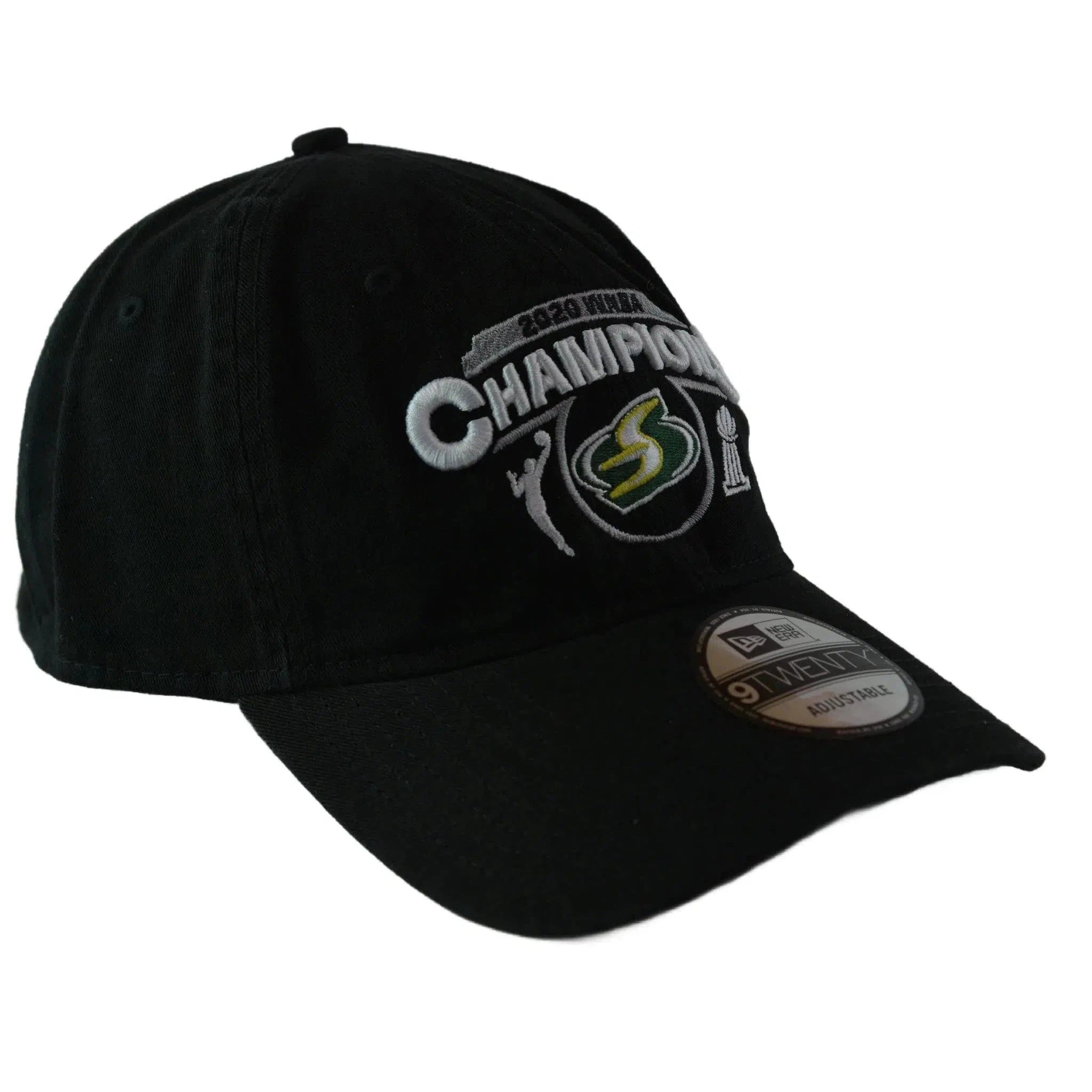 WNBA Seattle Storm 2020 Champions 9TWENTY Black Strapback Hat by New Era