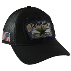 Dallas Cowboys New Era 920 Salute To Service Black Mesh Back Adjustable Men's Snapback Hat