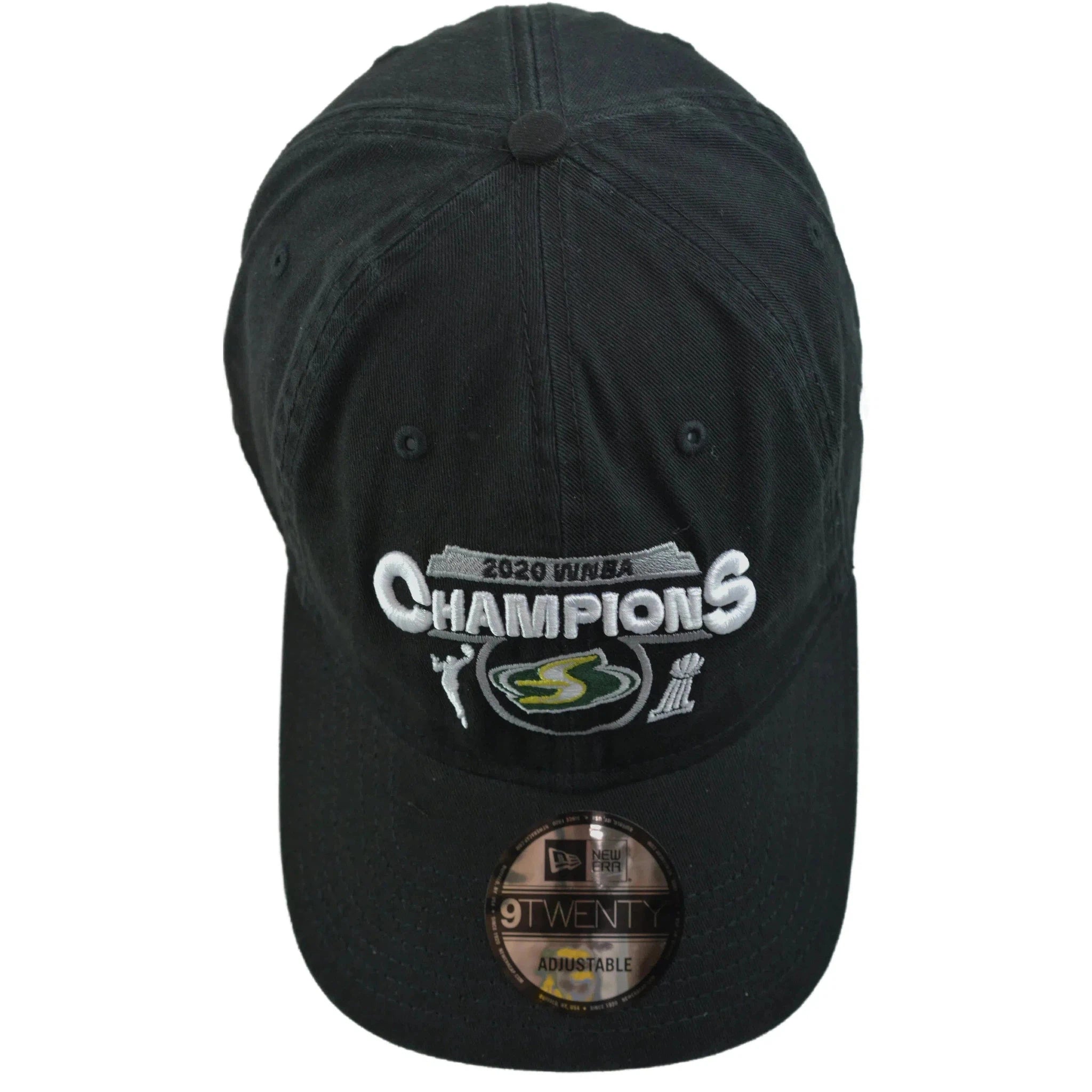 WNBA Seattle Storm 2020 Champions 9TWENTY Black Strapback Hat by New Era