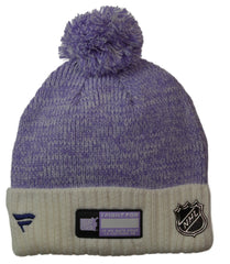 Winnipeg Jets NHL Hockey Fights Cancer Pom Beanie w/ Pom