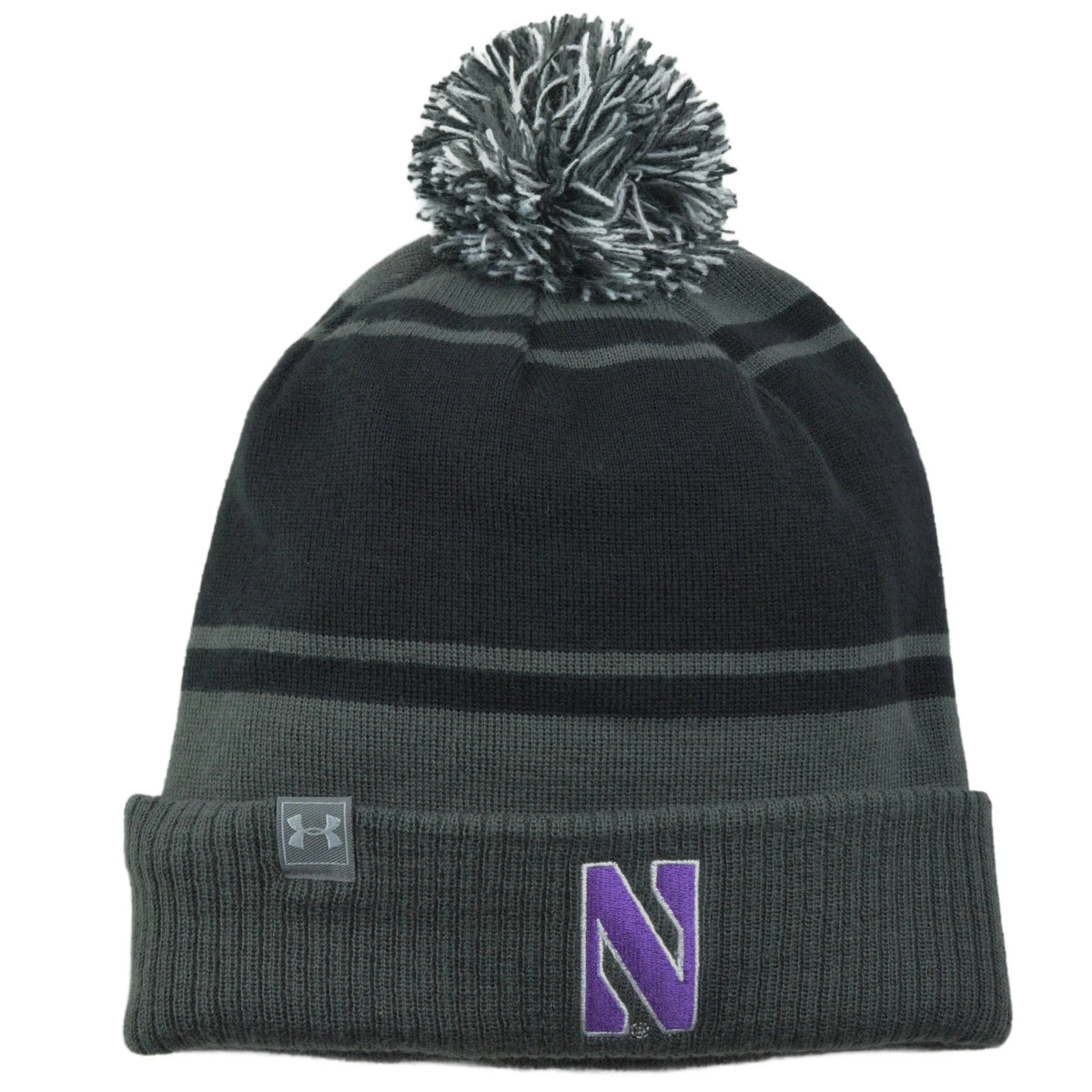 Northwestern Wildcats NCAA Knit Pom Pom Cuffed WInter Hat by Under Armour