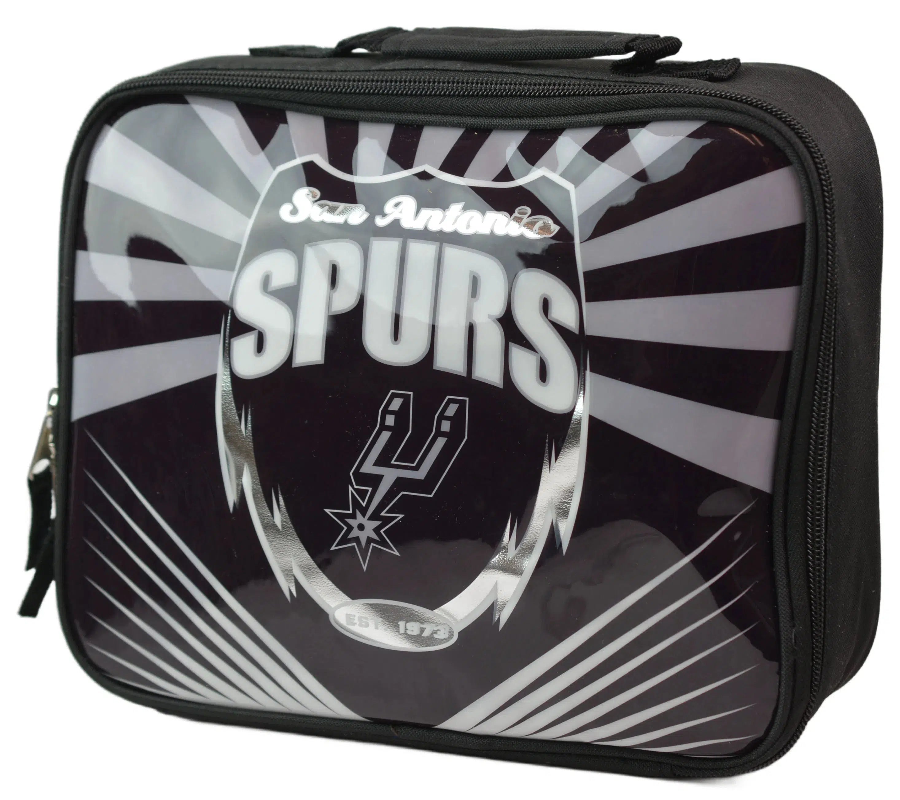 San Antonio Spurs NBA Lightning Style Soft-Sided Insulated Lunch Box