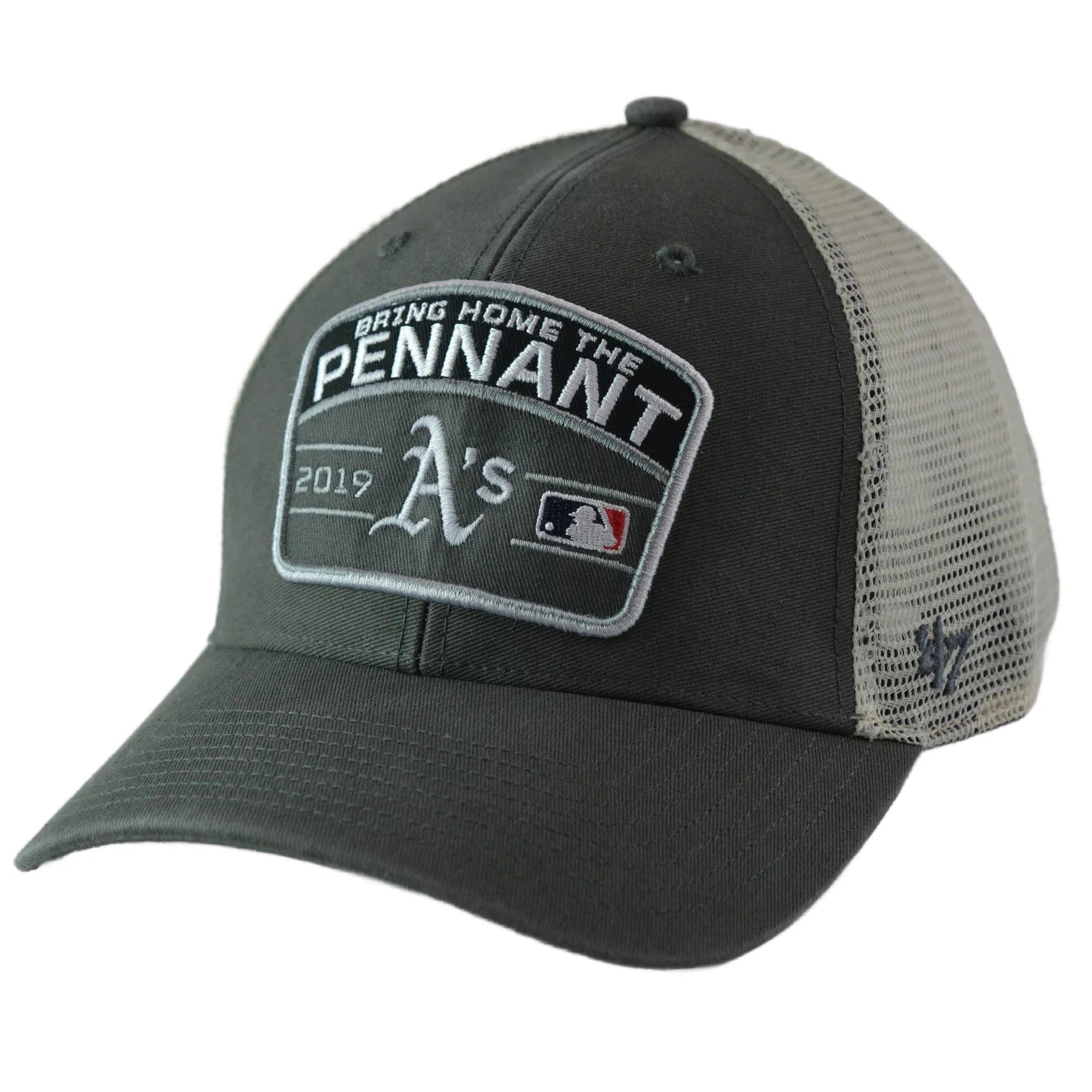 Oakland A's '47 MVP Bring Home the Pennant Adjustable Mesh Back Cap Snapback Hat