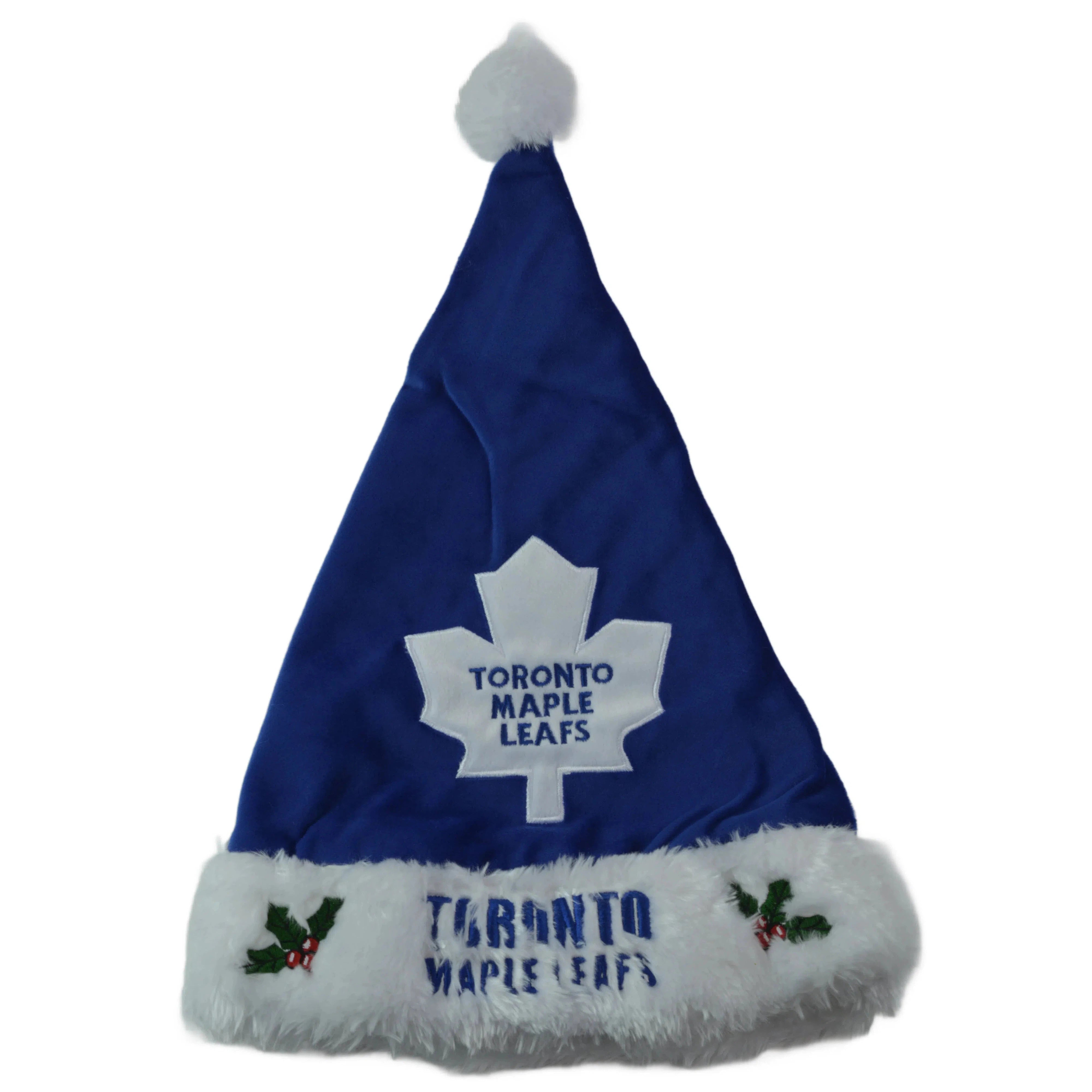 Forever Collectibles Toronto Maple Leafs NHL Holiday Santa Hat