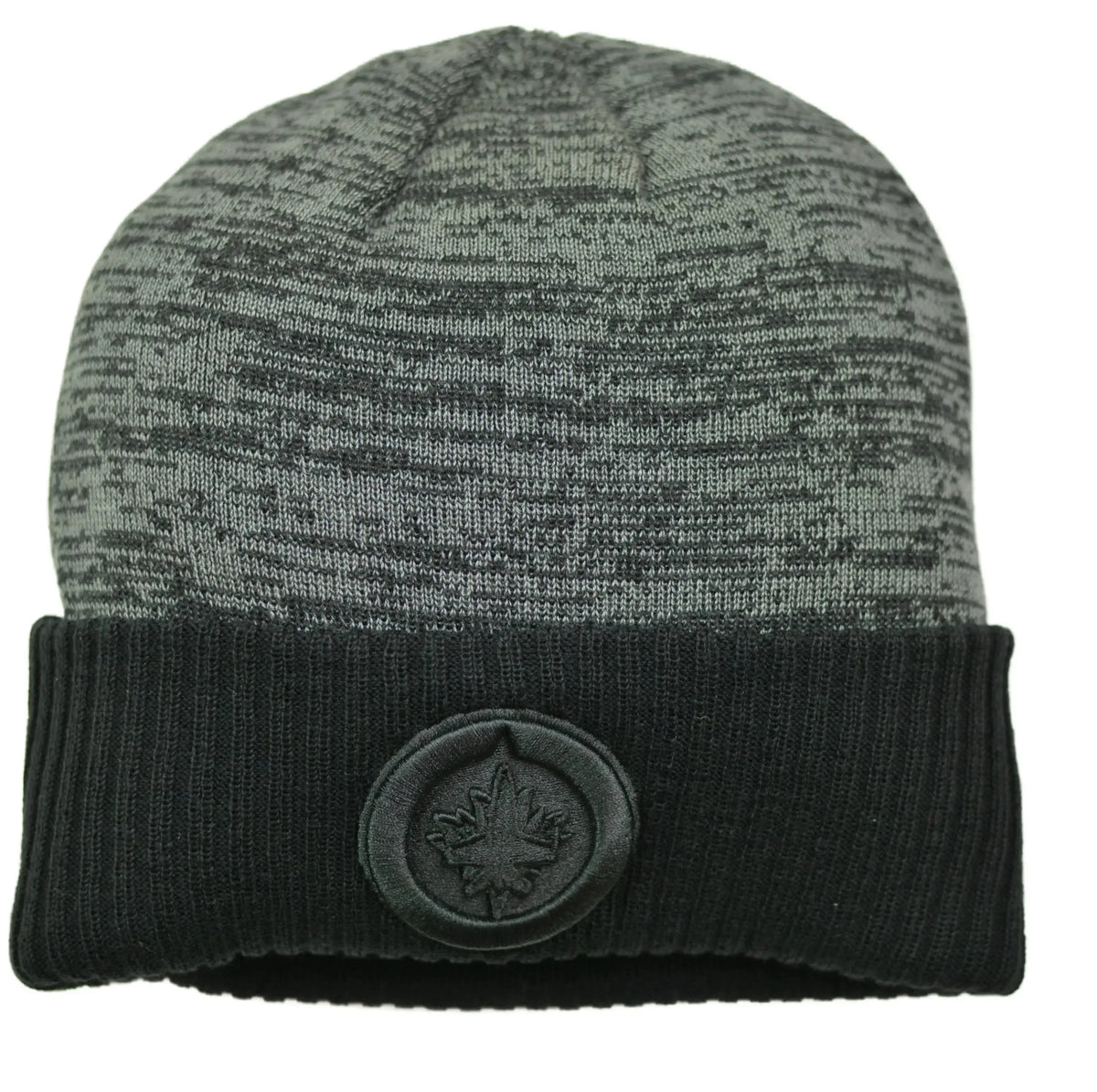 Winnipeg Jets Fanatics TNT Black-Gray Tonal NHL Cuffed Knit Winter Hat