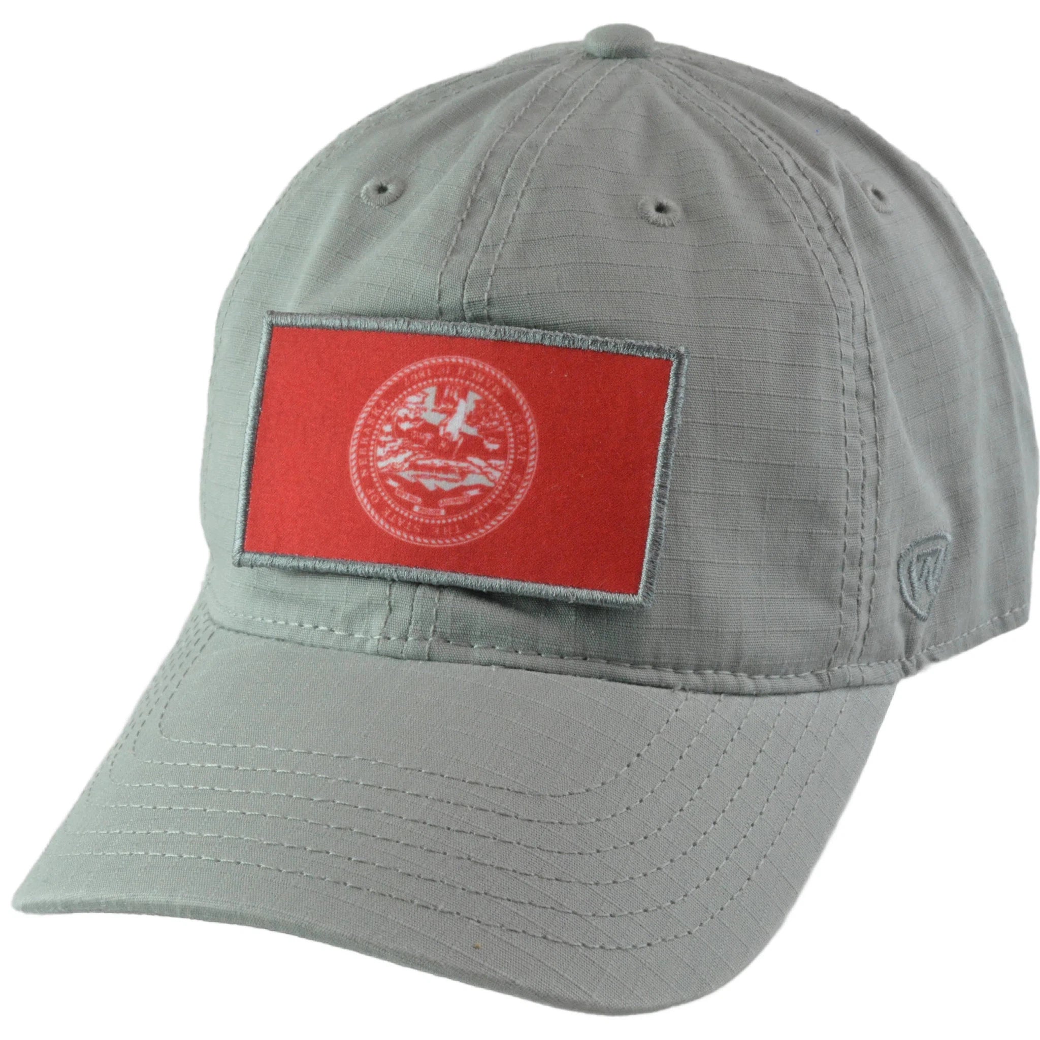 Nebraska Cornhuskers Breakaway Patch Ripstop Gray NCAA Adjustable Hat by Top of the World