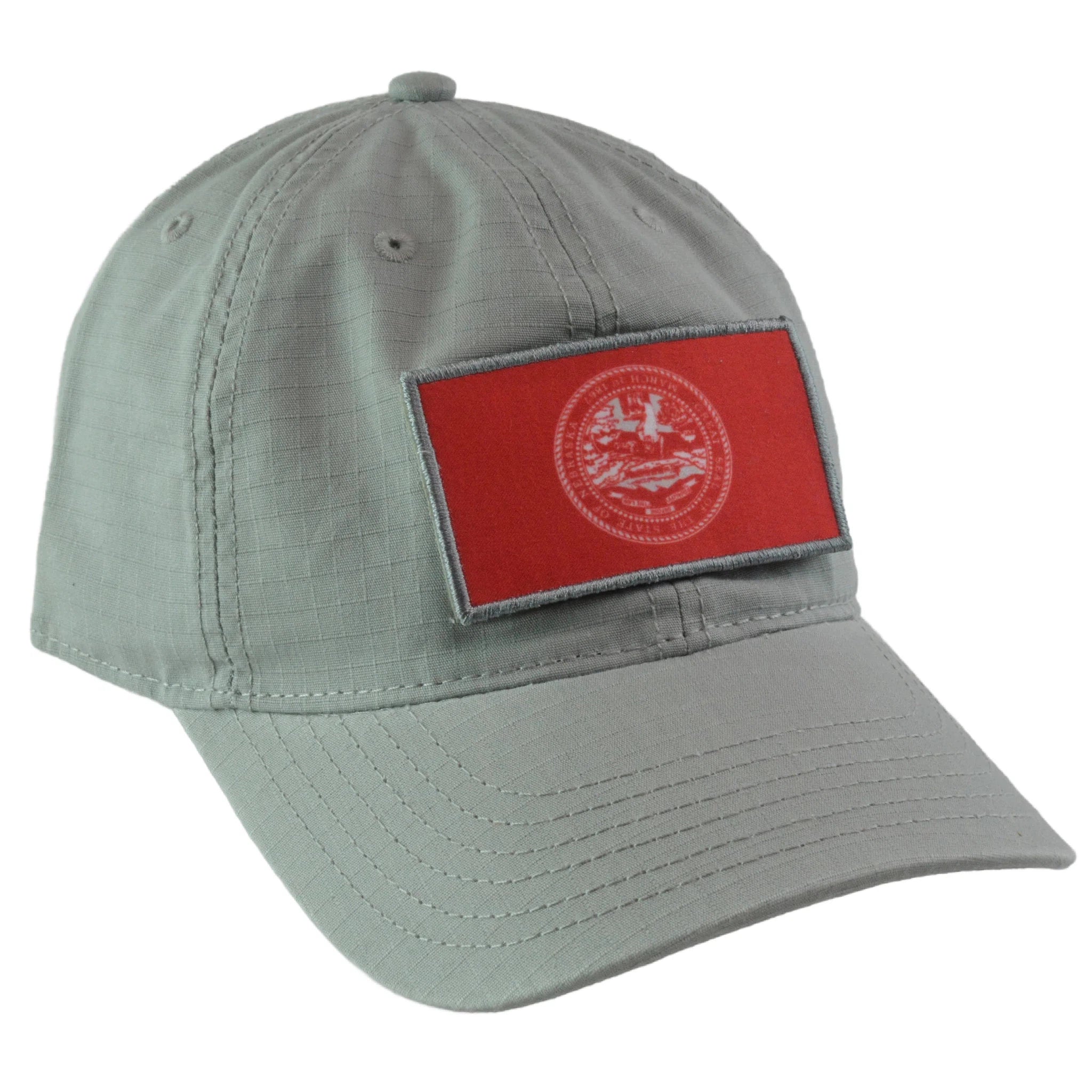 Nebraska Cornhuskers Breakaway Patch Ripstop Gray NCAA Adjustable Hat by Top of the World