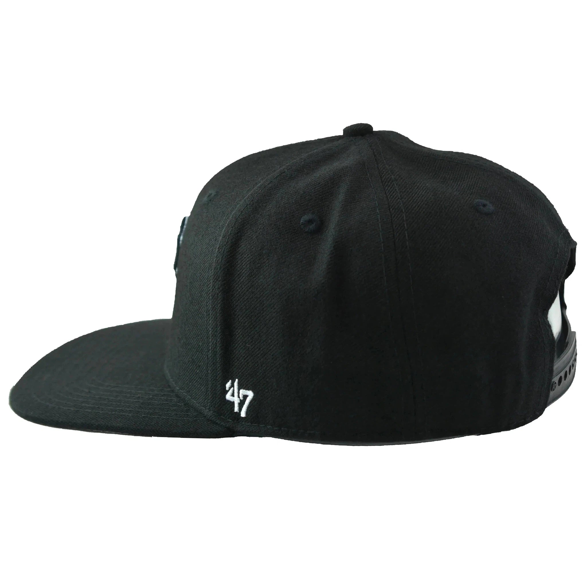 Pittsburgh Pirates MLB '47 No Shot Captain Black Snapback Hat