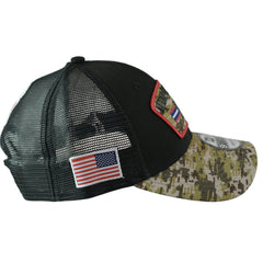 National Football League NFL New Era 940 Salute To Service Black/Camo Mesh Back Adjustable Men's Snapback Hat