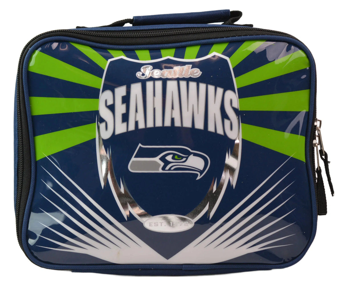 Seattle Seahawks NFL Lightning Style Soft-Sided Insulated Lunch Box