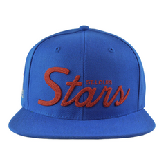 St. Louis Stars Rings & Crowns NLB Script Snapback Hat Flat Bill Cap