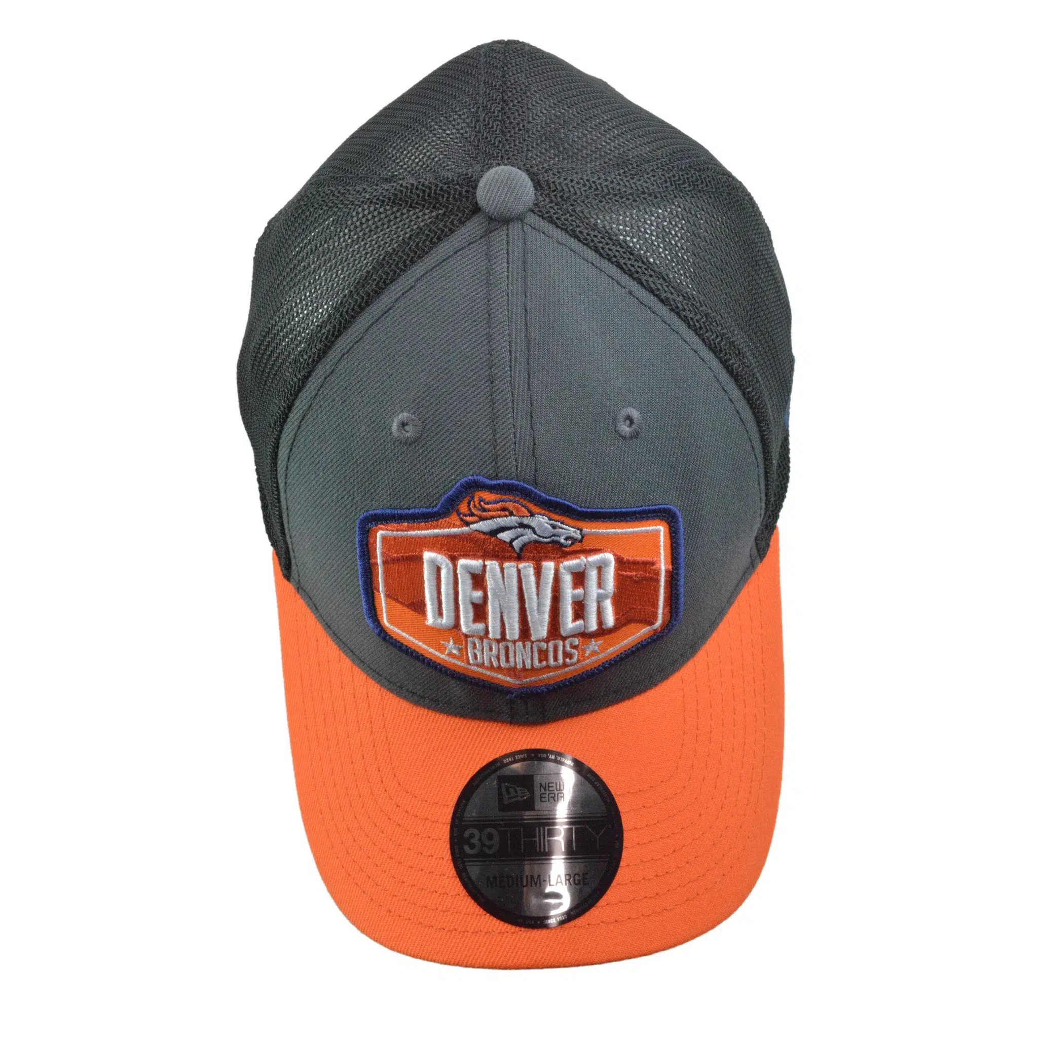 Denver Broncos New Era 39THIRTY NFL Draft Stretch Fit Mesh Back Hat