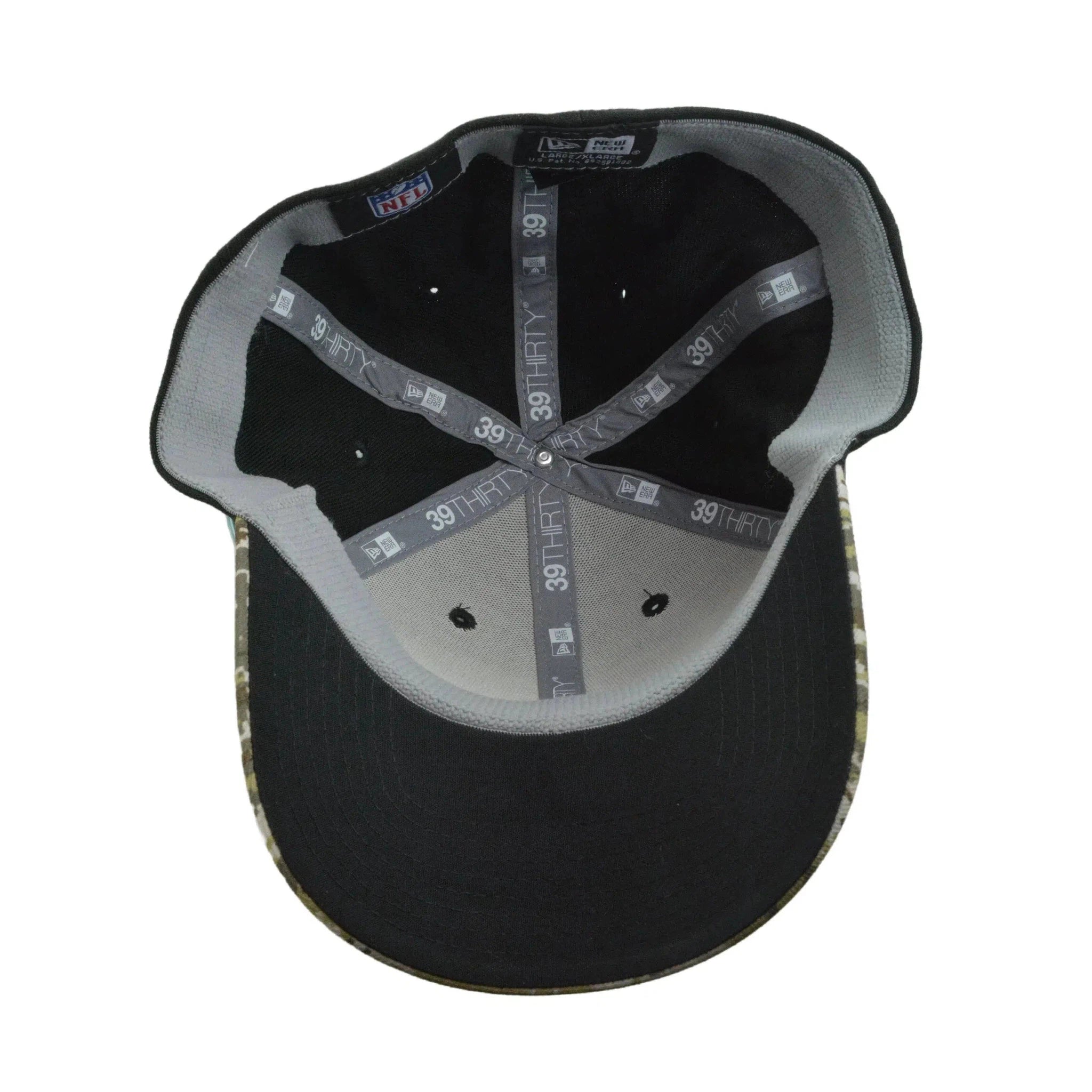 New Orleans Saints New Era 39THIRTY NFL Salute to Service Black & Camo Football Flex Fit Hat