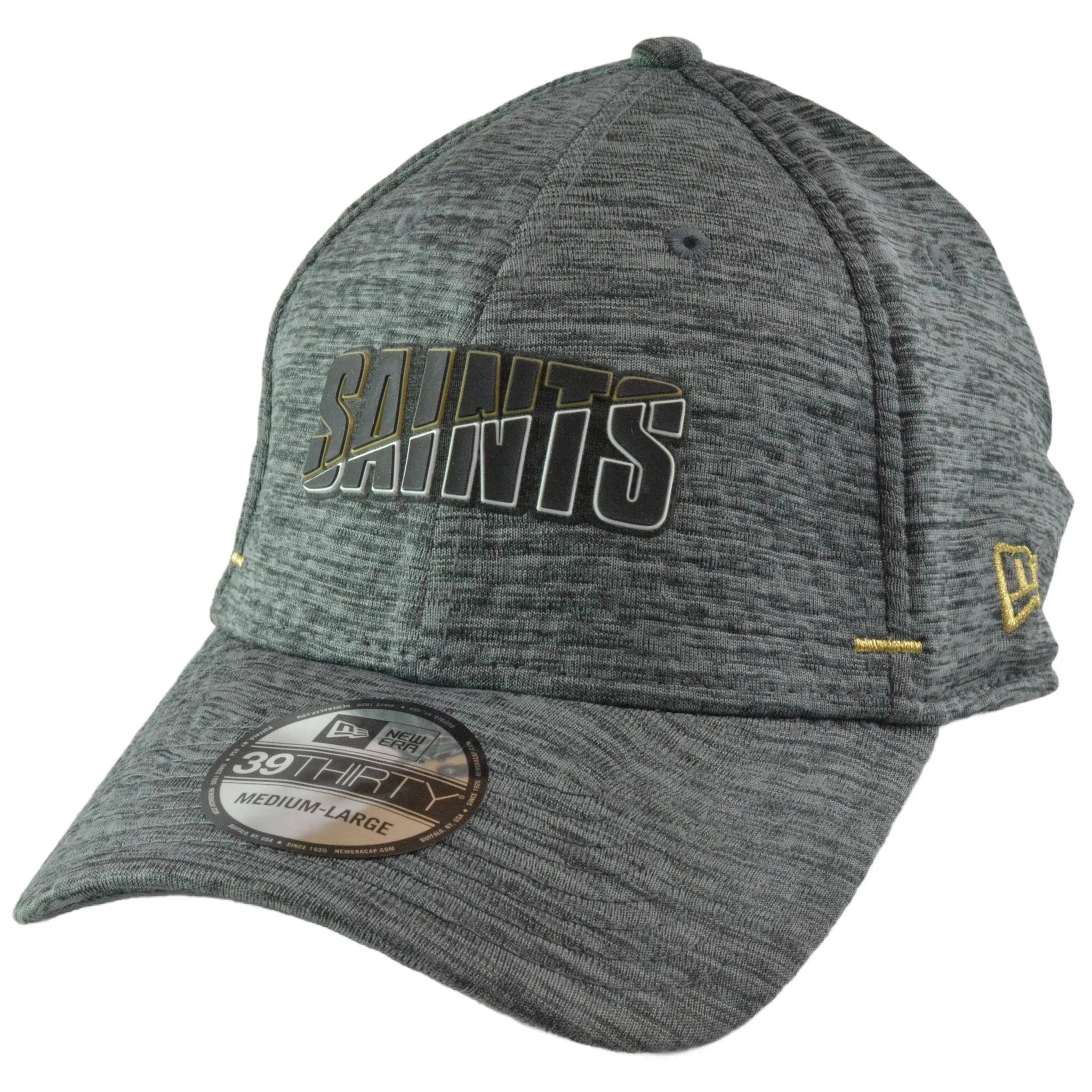 New Orleans Saints New Era 39THIRTY NFL Summer Sideline Gray Flex Fit Football Hat