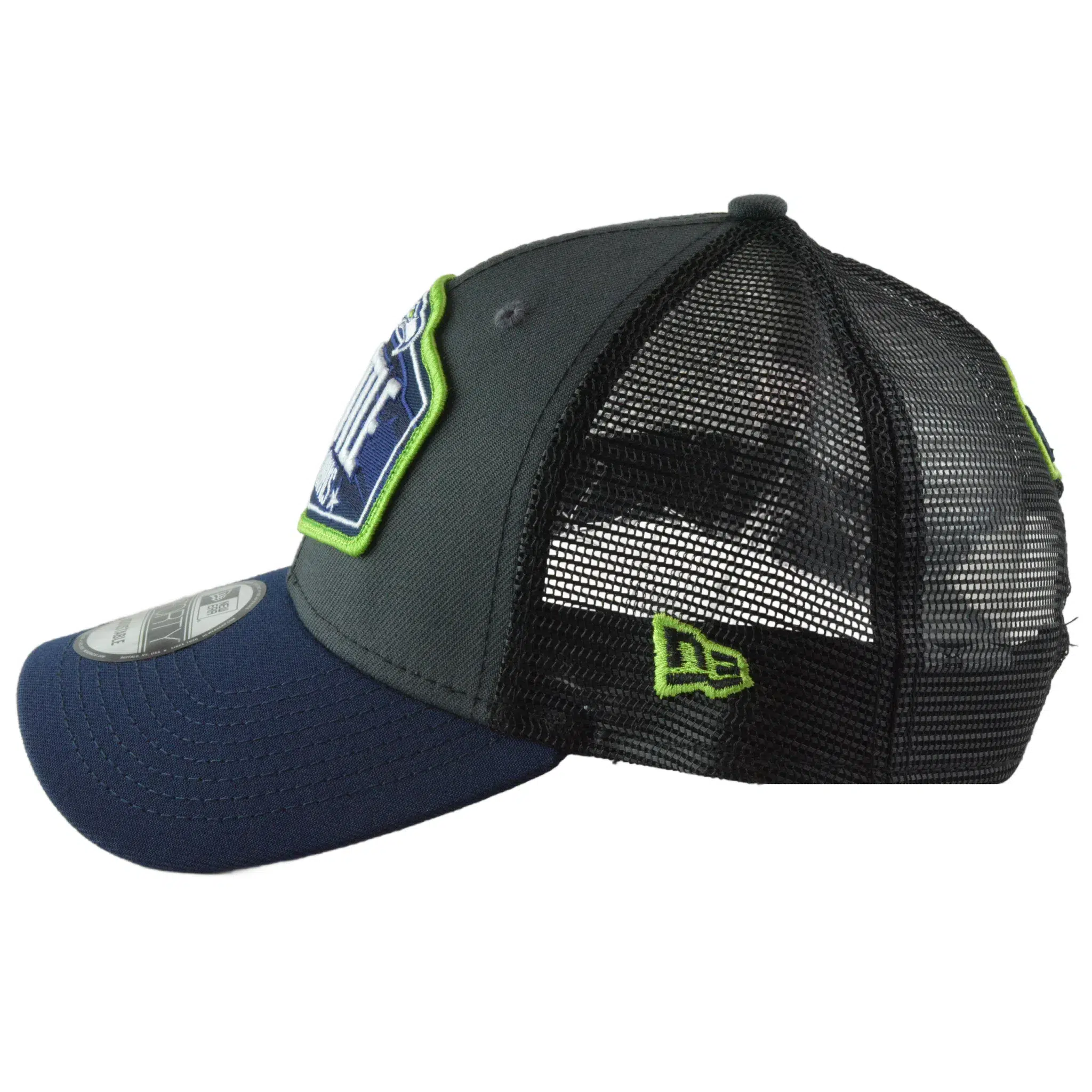 Seattle Seahawks New Era 9FORTY NFL Draft 2 Tone Gray & Blue Trucker Hat