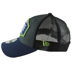 Seattle Seahawks New Era 9FORTY NFL Draft 2 Tone Gray & Blue Trucker Hat