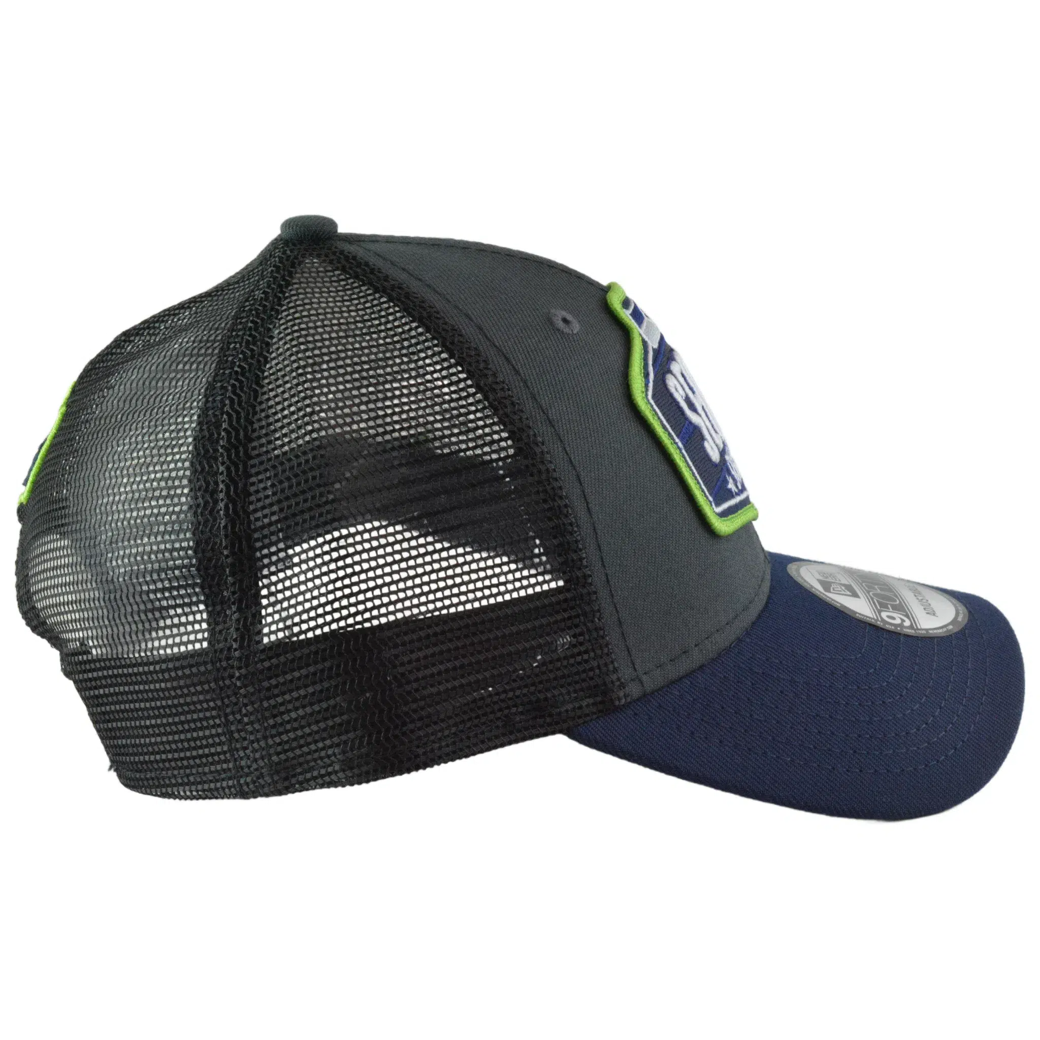 Seattle Seahawks New Era 9FORTY NFL Draft 2 Tone Gray & Blue Trucker Hat