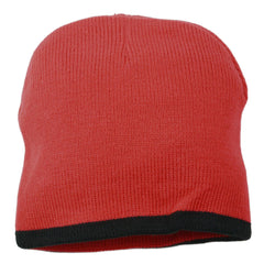 Rutgers Scarlet Knights NCAA Team Logo Red & Black Reversible Knit Beanie Winter Hat