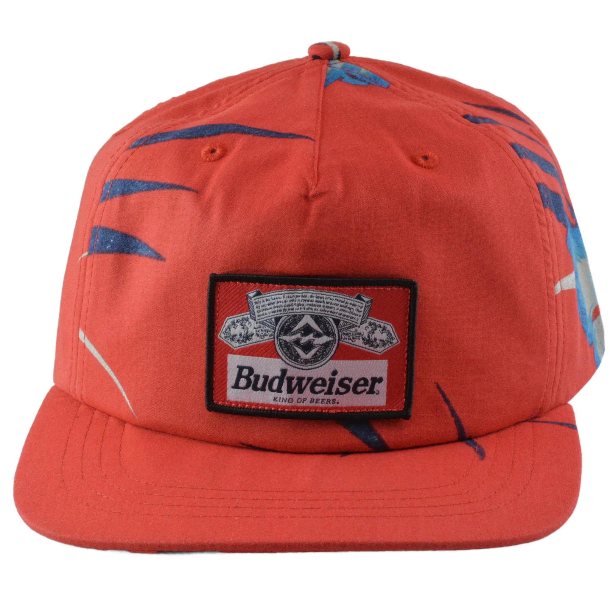 Billabong Vacay Budweiser Insignia Logo Red Adjustable Snapback Hat