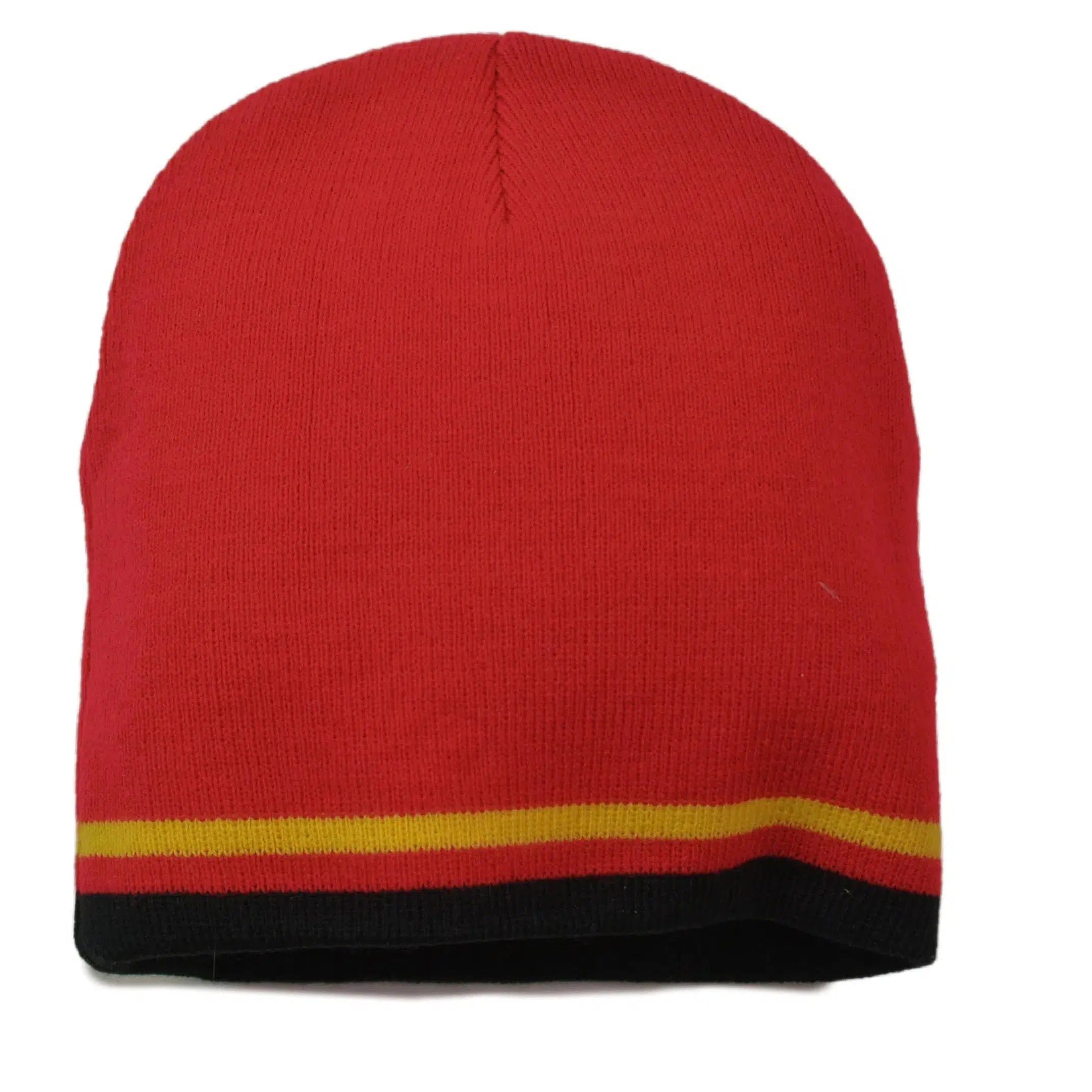 Tuskegee Golden Tigers Red & Black NCAA Team Knit Logo Beanie, Winter Hat