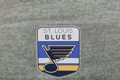 St. Louis Blues Gray Pro Cuffed Knit Beanie with Pom by Fanatics