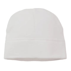 Pittsburgh Steelers Officially Licensed NFL Team Logo Cuff-less White Fleece Beanie, Winter Hat