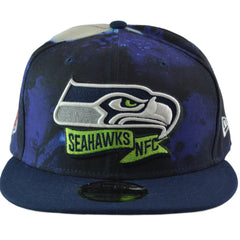 Seattle Seahawks New Era 9FIFTY NFL Ink Dye Adjustable Men's Snapback Hat