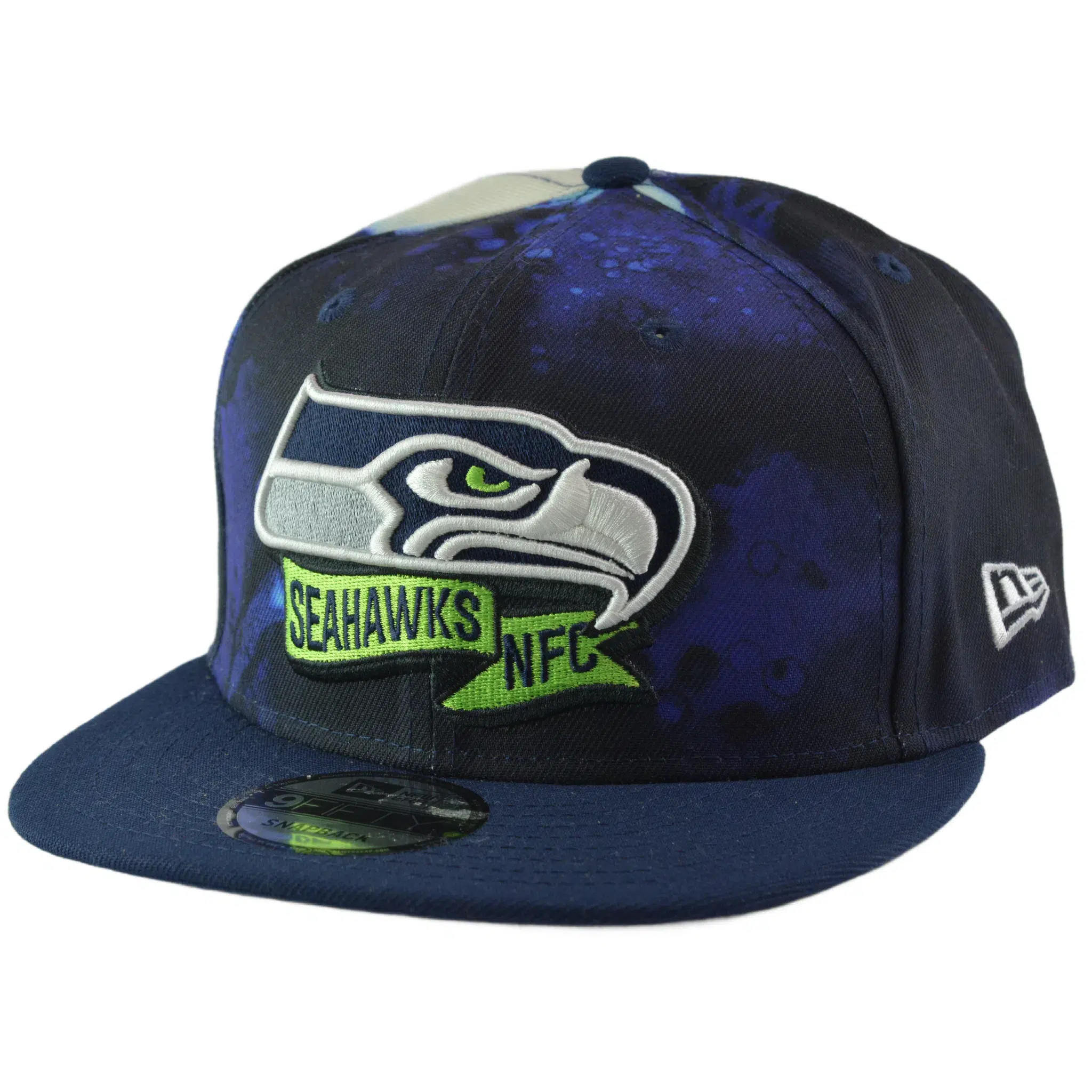 Seattle Seahawks New Era 9FIFTY NFL Ink Dye Adjustable Men's Snapback Hat