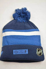 Winnipeg Jets Waffle Knit NHL Draft Cuffed Pom Winter Hat by Fanatics
