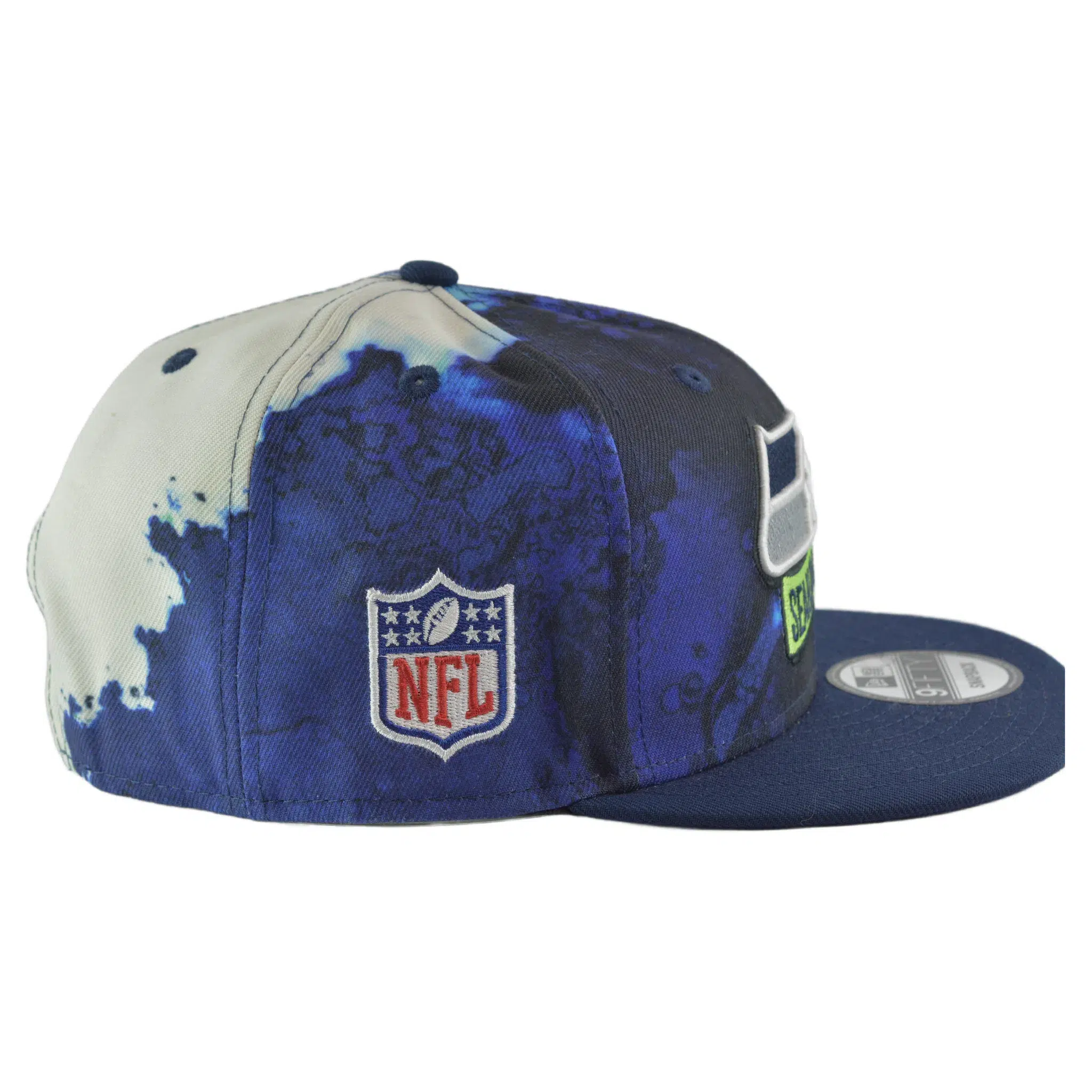 Seattle Seahawks New Era 9FIFTY NFL Ink Dye Adjustable Men's Snapback Hat