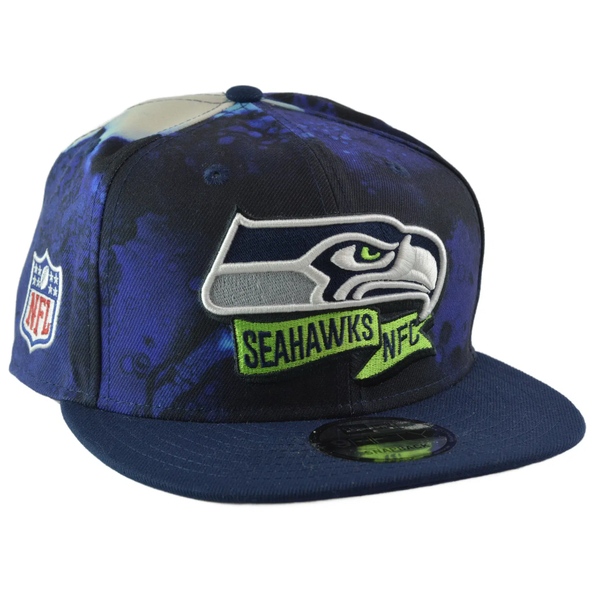 Seattle Seahawks New Era 9FIFTY NFL Ink Dye Adjustable Men's Snapback Hat