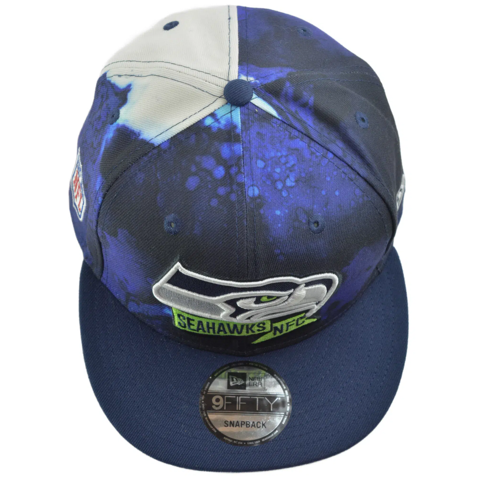 Seattle Seahawks New Era 9FIFTY NFL Ink Dye Adjustable Men's Snapback Hat