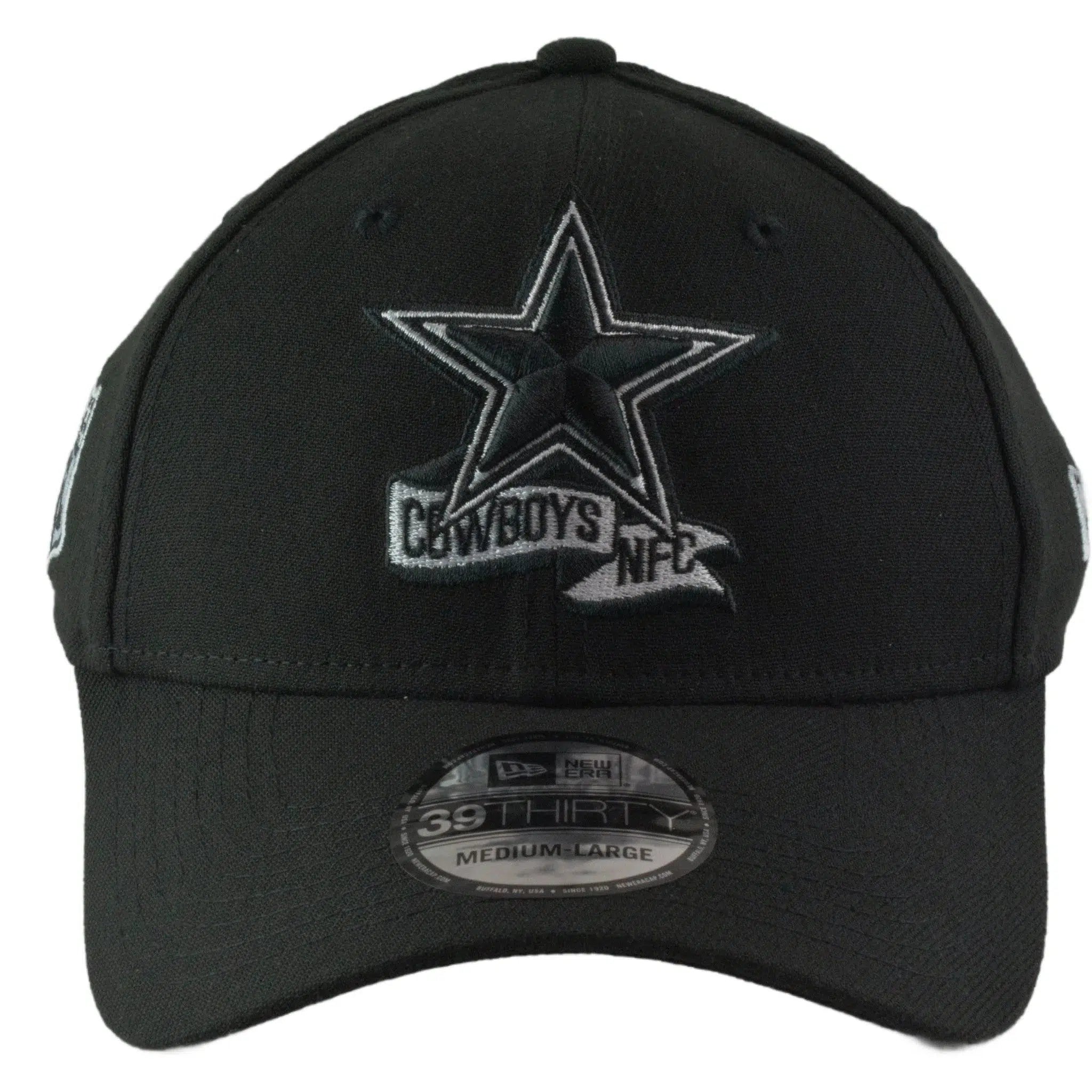 Dallas Cowboys New Era 39THIRTY NFL Sideline Coaches Flex Fit Black Football Hat