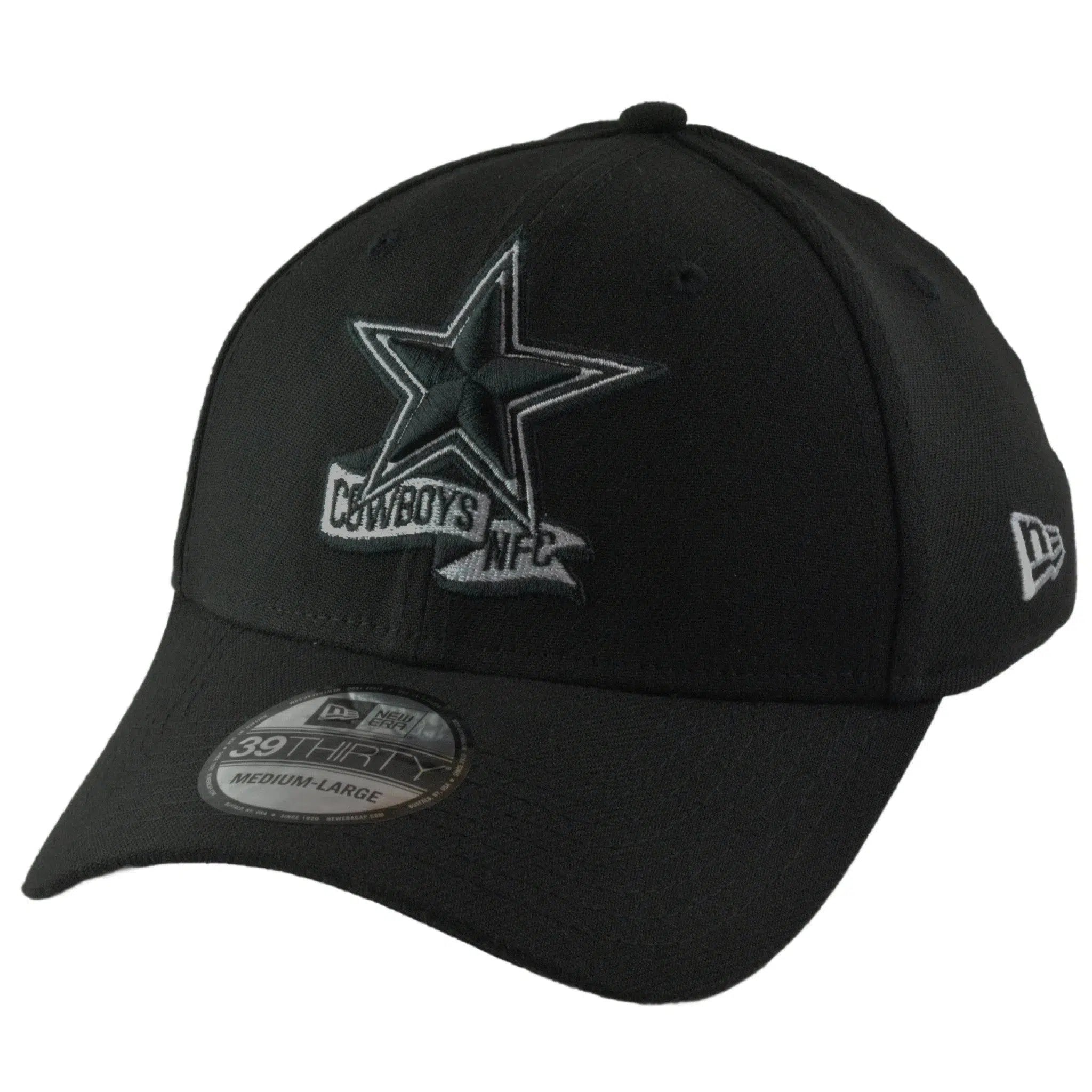 Dallas Cowboys New Era 39THIRTY NFL Sideline Coaches Flex Fit Black Football Hat