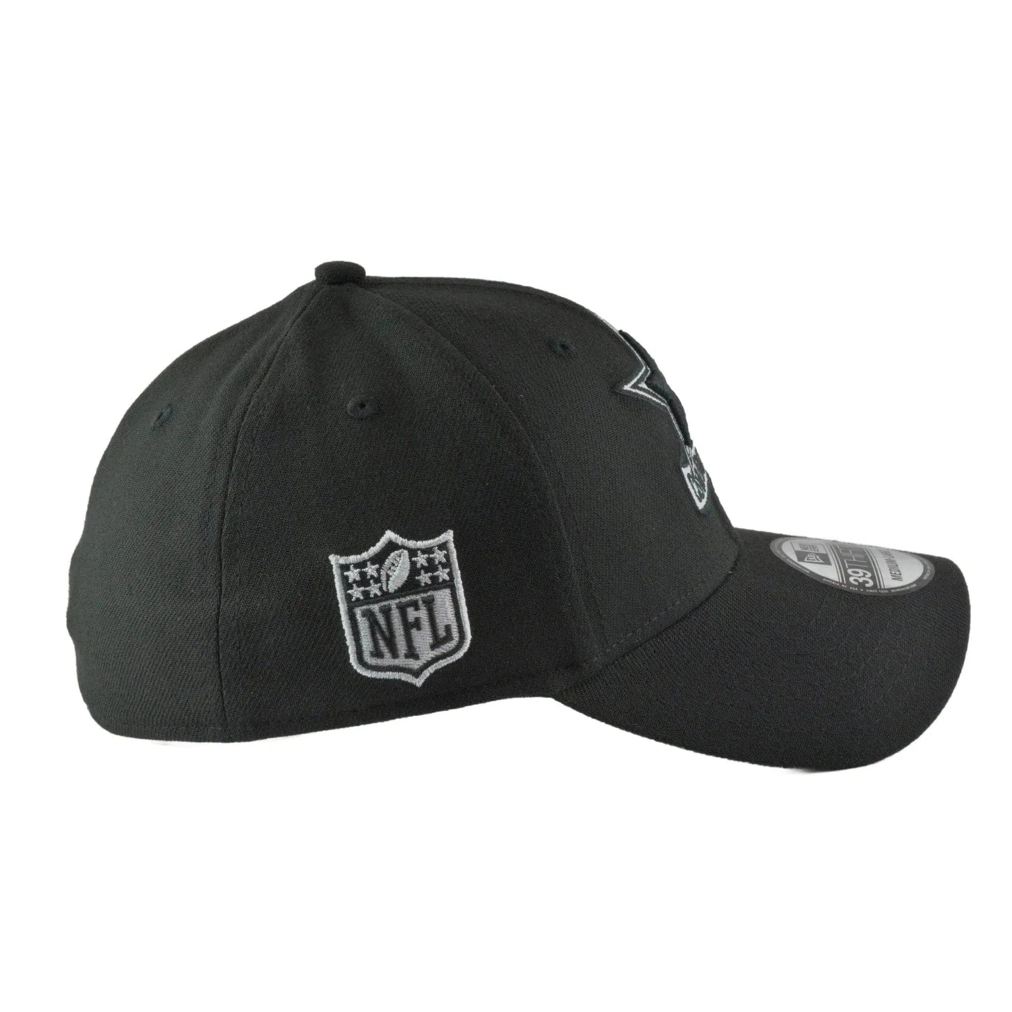 Dallas Cowboys New Era 39THIRTY NFL Sideline Coaches Flex Fit Black Football Hat