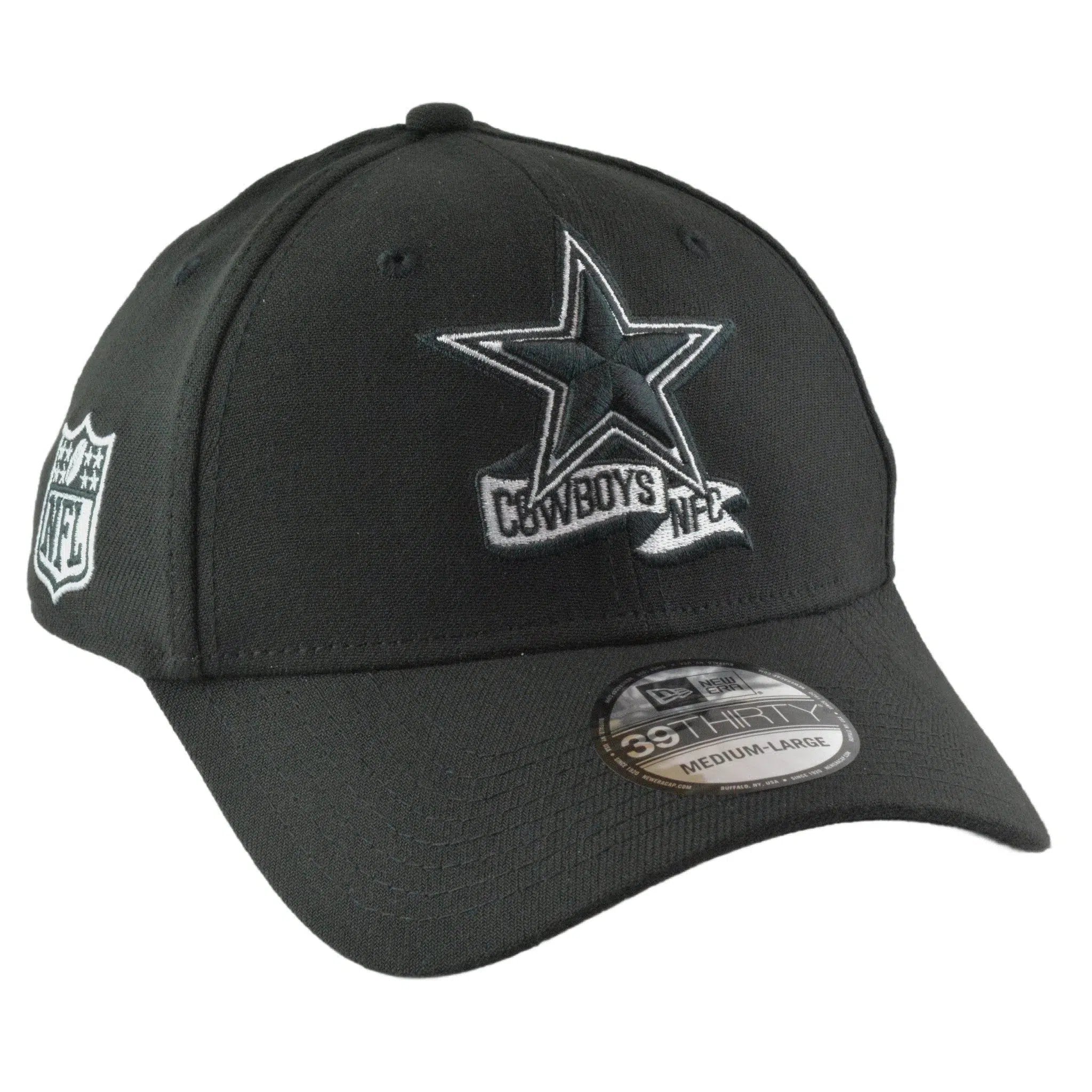 Dallas Cowboys New Era 39THIRTY NFL Sideline Coaches Flex Fit Black Football Hat