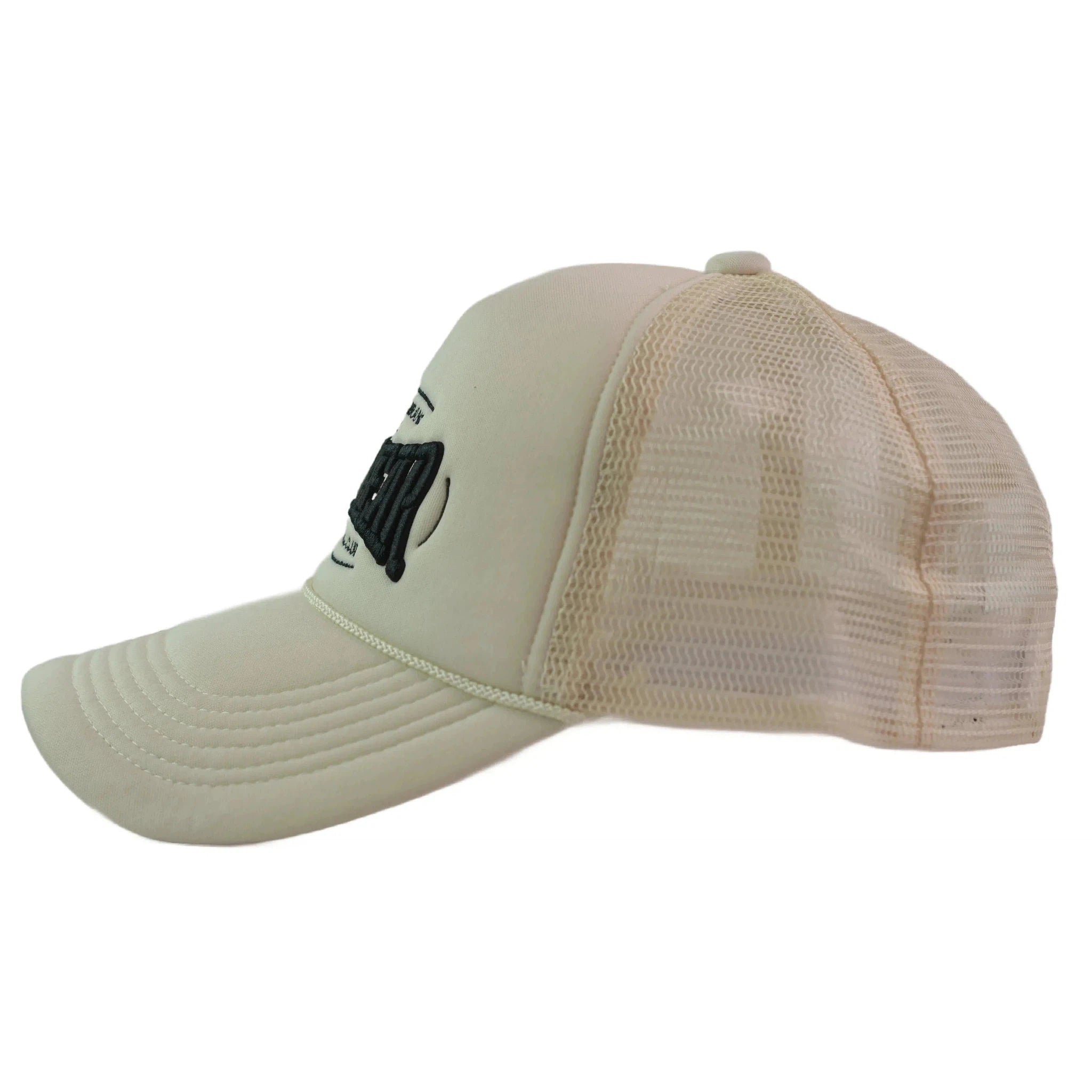 RAWGEAR Gym Gear "Raw Knuckle Club" Off White Classic Foam Snapback Trucker Hat