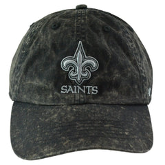 '47 New Orleans Saints Gamut NFL Football Vintage Black Clean Up Adjustable Hat