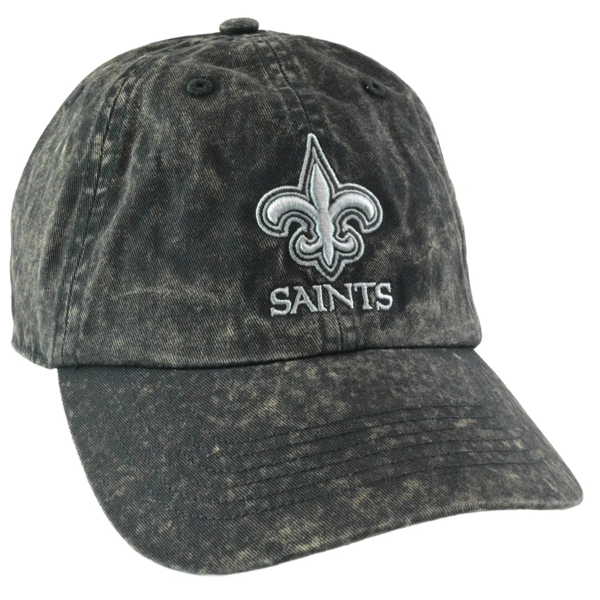 '47 New Orleans Saints Gamut NFL Football Vintage Black Clean Up Adjustable Hat