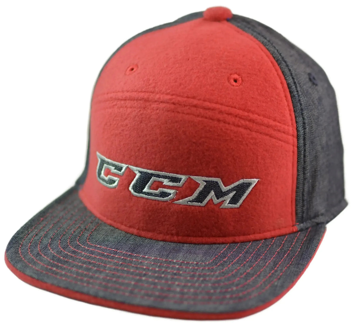CCM Hockey Lifestyle Apparel Denim & Flannel Camper CCM Logo Hockey Cap