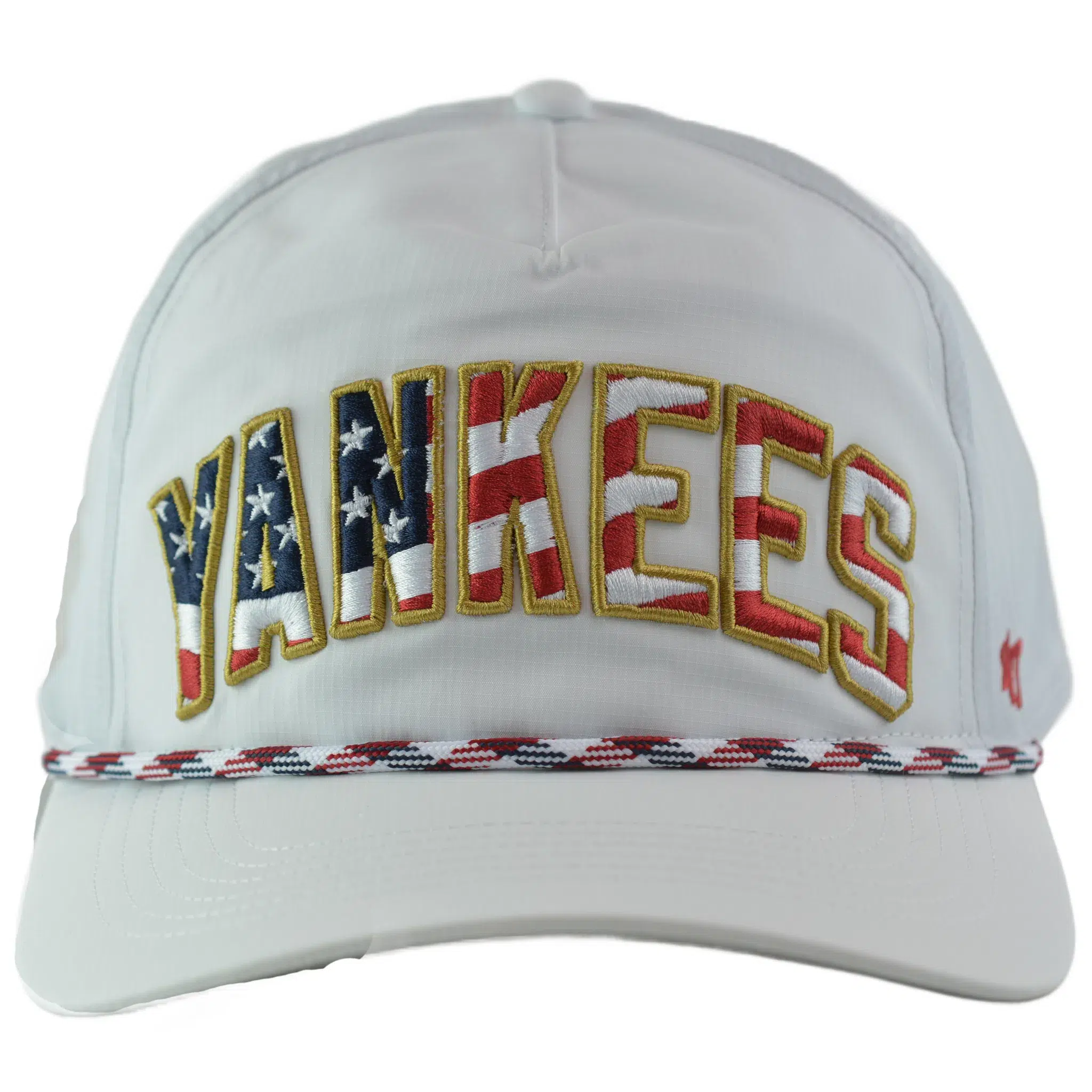 New York Yankees '47 Stars & Stripes Flag Flutter Hitch Adjustable Lightweight MLB Captains Hat