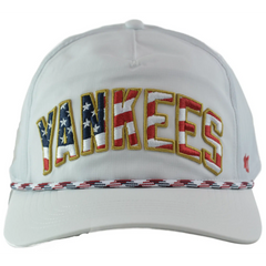 New York Yankees '47 Stars & Stripes Flag Flutter Hitch Adjustable Lightweight MLB Captains Hat