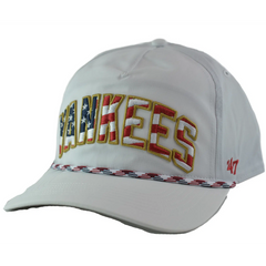 New York Yankees '47 Stars & Stripes Flag Flutter Hitch Adjustable Lightweight MLB Captains Hat