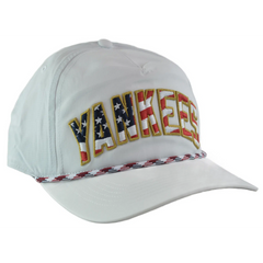 New York Yankees '47 Stars & Stripes Flag Flutter Hitch Adjustable Lightweight MLB Captains Hat